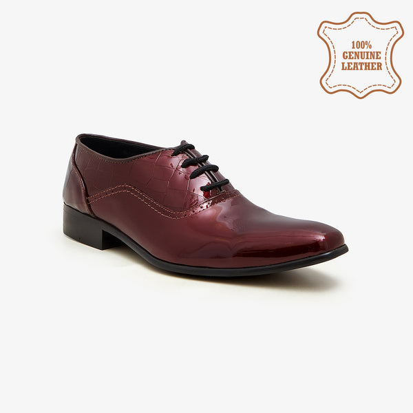 Buy MAROON Lace up Dress Shoes for Men Soloto