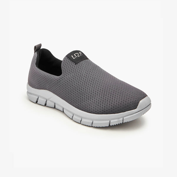 Grey slip on pumps sale