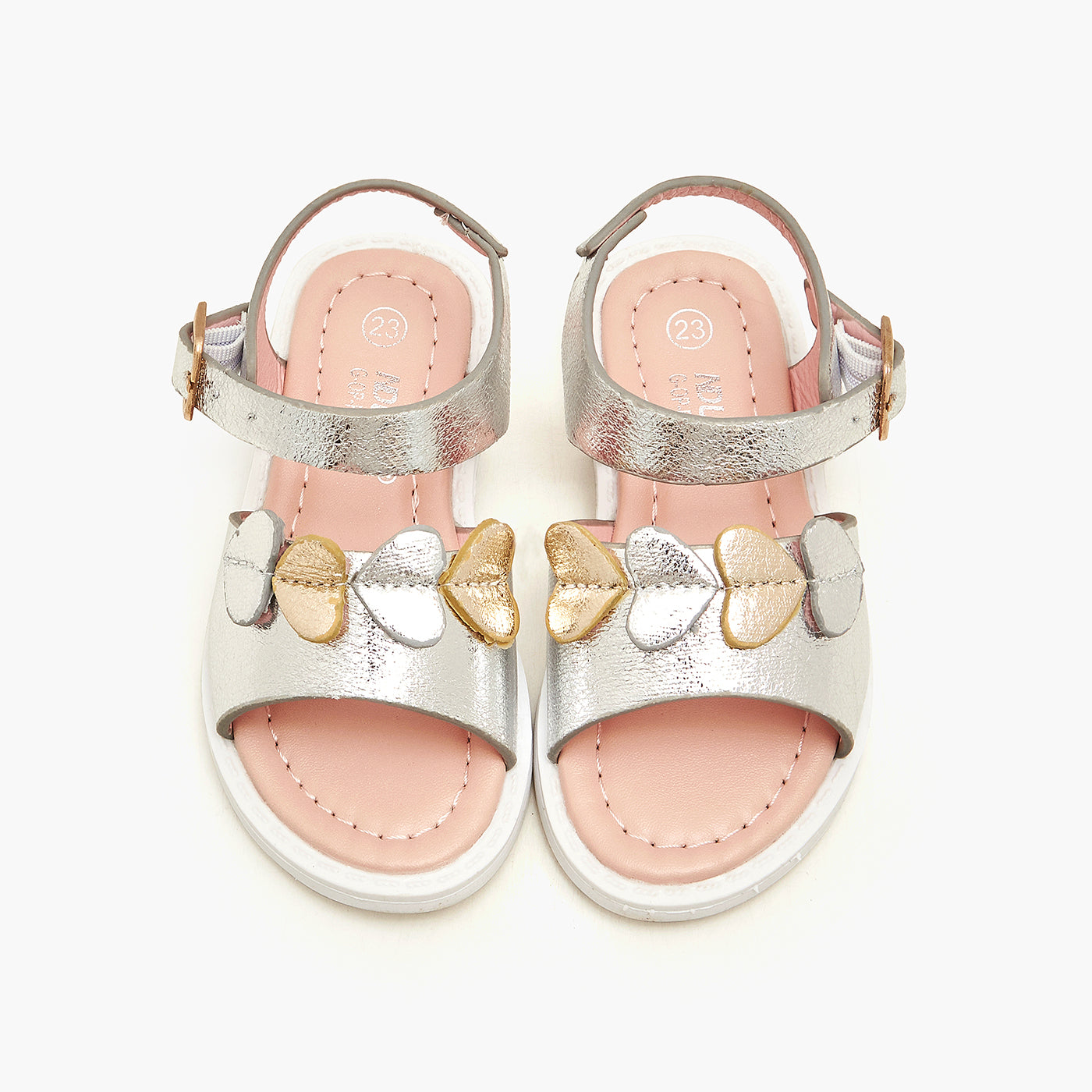 Girls metallic online sandals