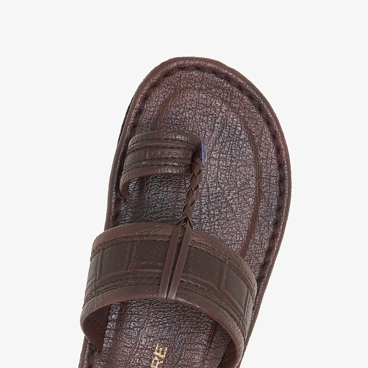 Buy BROWN Boys Textured Chappals Soloto