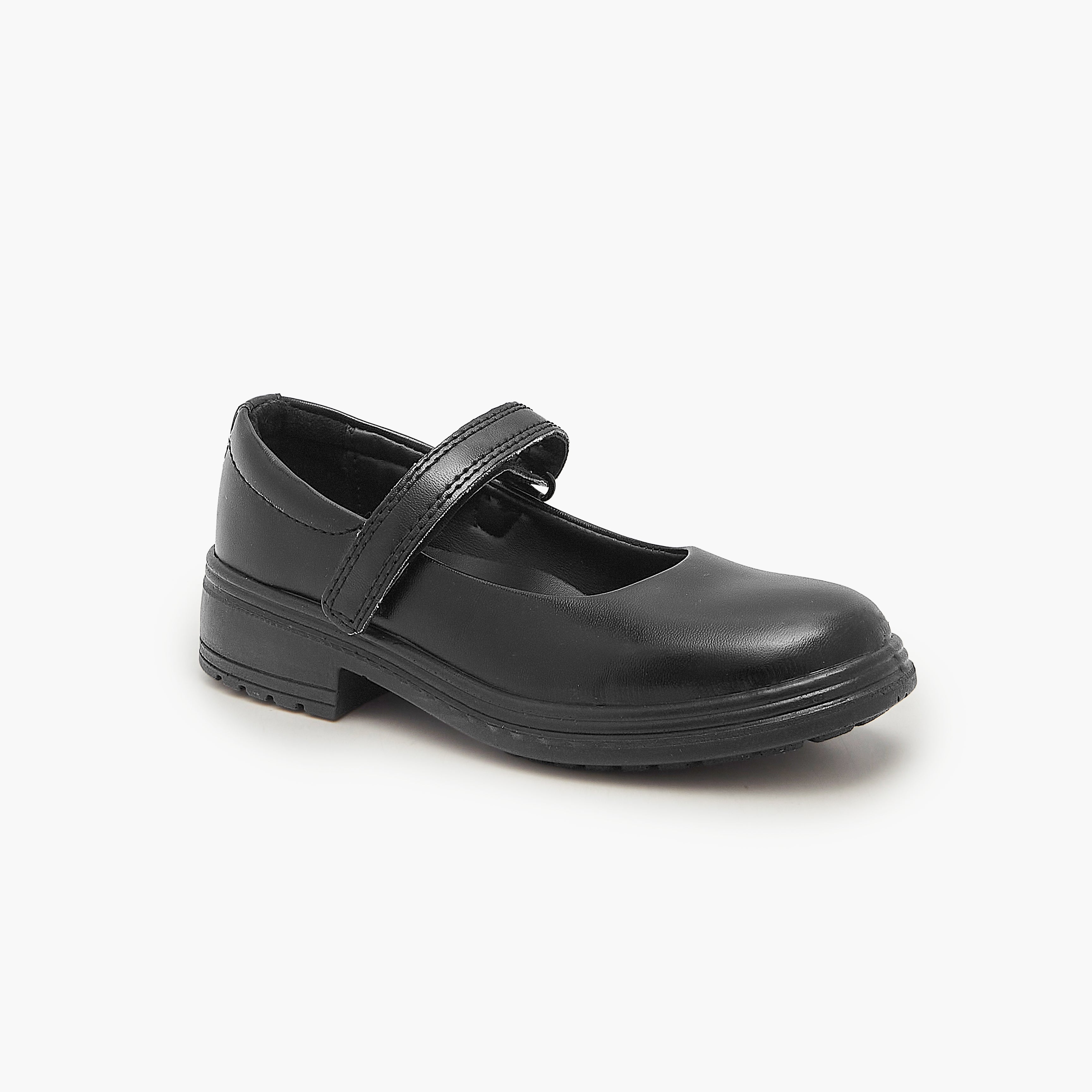 Buy BLACK Girls School Shoes – Soloto